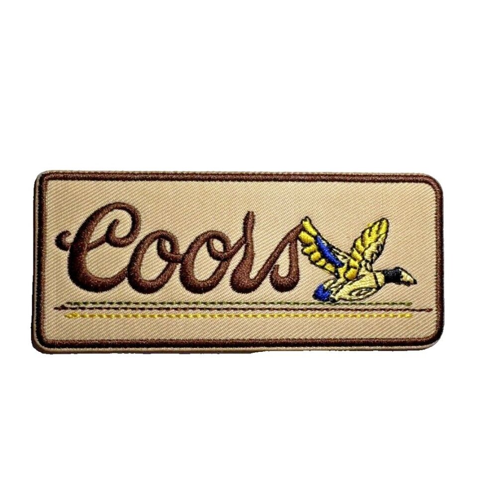 Coors Banquet Beer Vintage Duck 3.75 x 1.75in Embroidered Sew/Iron-on Patch